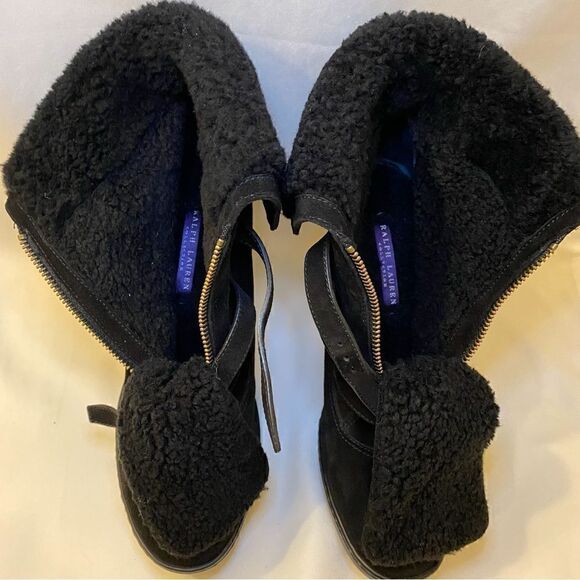 Ralph Lauren 2011 Collection “Forilla” ItalianSuede & Lamb Shearling Ankle Boot - Picture 15 of 16